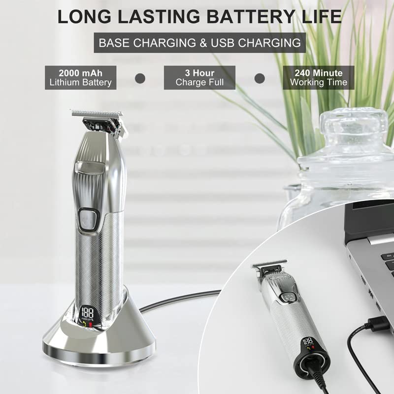 Miniatura 6 de CRIVERS Cortapelos para hombres, máquina de corte de pelo profesional de peluquería potente recortadora de pelo para hombres, máquina eléctrica de