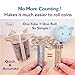 CO5IN1 Coin Sorter Tube Coin Counter with Coin Wrappers, Change Sorter Change Counter Machine, Coin Organizer Coin Holder Coin Roller, Empty your Piggy Bank & Coin Bank Quick & Easy, Accurate & Simple