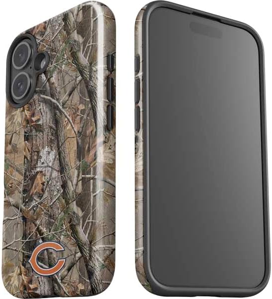 Skinit Impact Phone Case Compatible with iPhone 16 Plus - Officially Licensed NFL Chicago Bears Realtree AP Camo Design