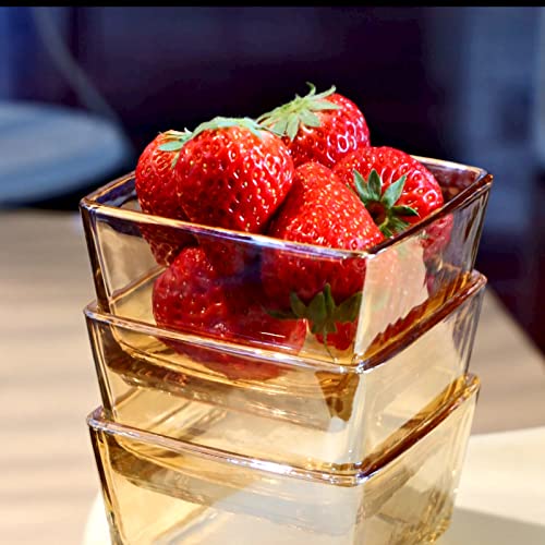 Liberal Brightdeer Serving Bowl With Metal Tray Glass Divided Serving Dish Appetizer Tray With 6 Removable Snack Bowls For Fruit Candy Nuts Snacks Chip Dip (Gold, Clear) #TOP1