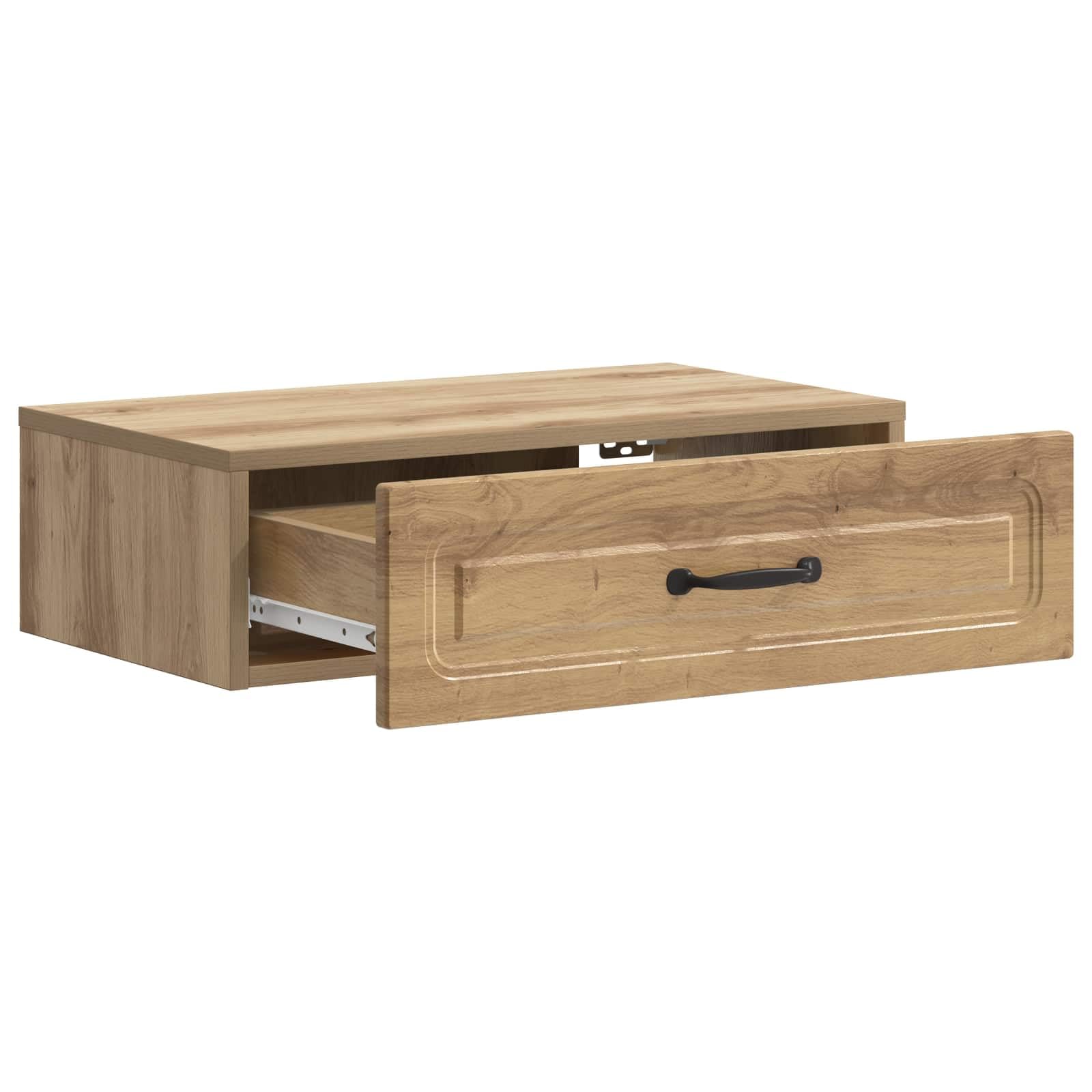 vidaXL Table d'appoint Murale 59 x 34,5 x 17 cm Bois d'ingénierie
