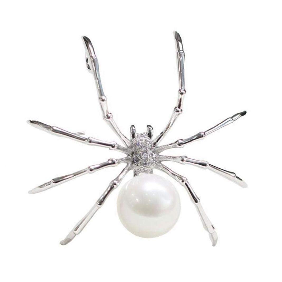 BontandRhinestone Spider for Women Black Brooches Colour Insects Pine Jewellery Summer Beads Fashion Accessories Brooch Cool