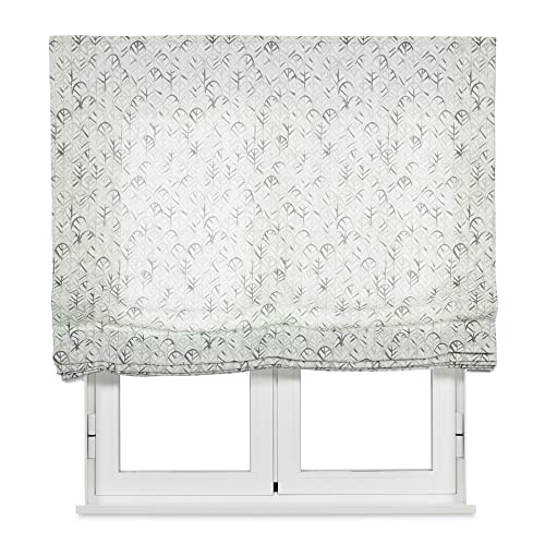 VIEWTEX | Estor Paqueto Traslúcido Estampado Toxa Color Blanco | Medidas 120x175cm | Plegable sin Varillas | Fabricado en España | Garantía de 5 Años | Fácil Instalación y Limpieza