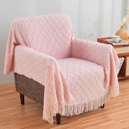 inhand Strick-Überwurfdecke für Couch, Bett, Muttertag/Geburtstagsgeschenke, romantische Dekoration für sie, ihn, Freundin, Ehefrau… – Ansicht 5