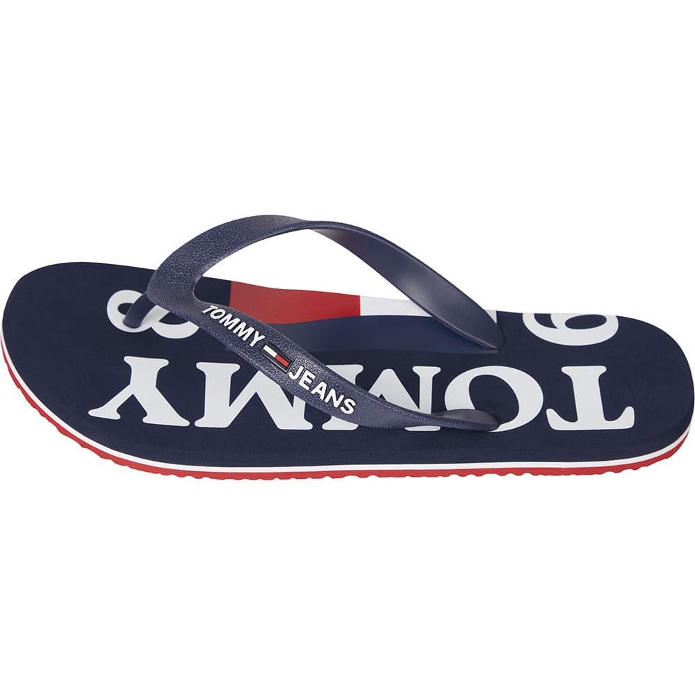 Tommy Jeans Chanclas zapatilla de mar piscina chanclas ropa de playa encaje de goma artículo EM0EM01000 tanga de goma para hombre playa