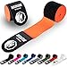 MADGON Fasce Boxe con Chiusura e Passante per Pollice - 3 m / 3,8 m / 4,5 m - Resistente Bendaggio Boxe, MMA, Kickboxing, Sparring – Fasce Polsi Palestra - Assorbimento Ottimale del Sudore