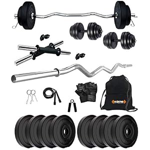 Kore K-PVC 20kg Combo 3 Leather Home Gym and Fitness Kit