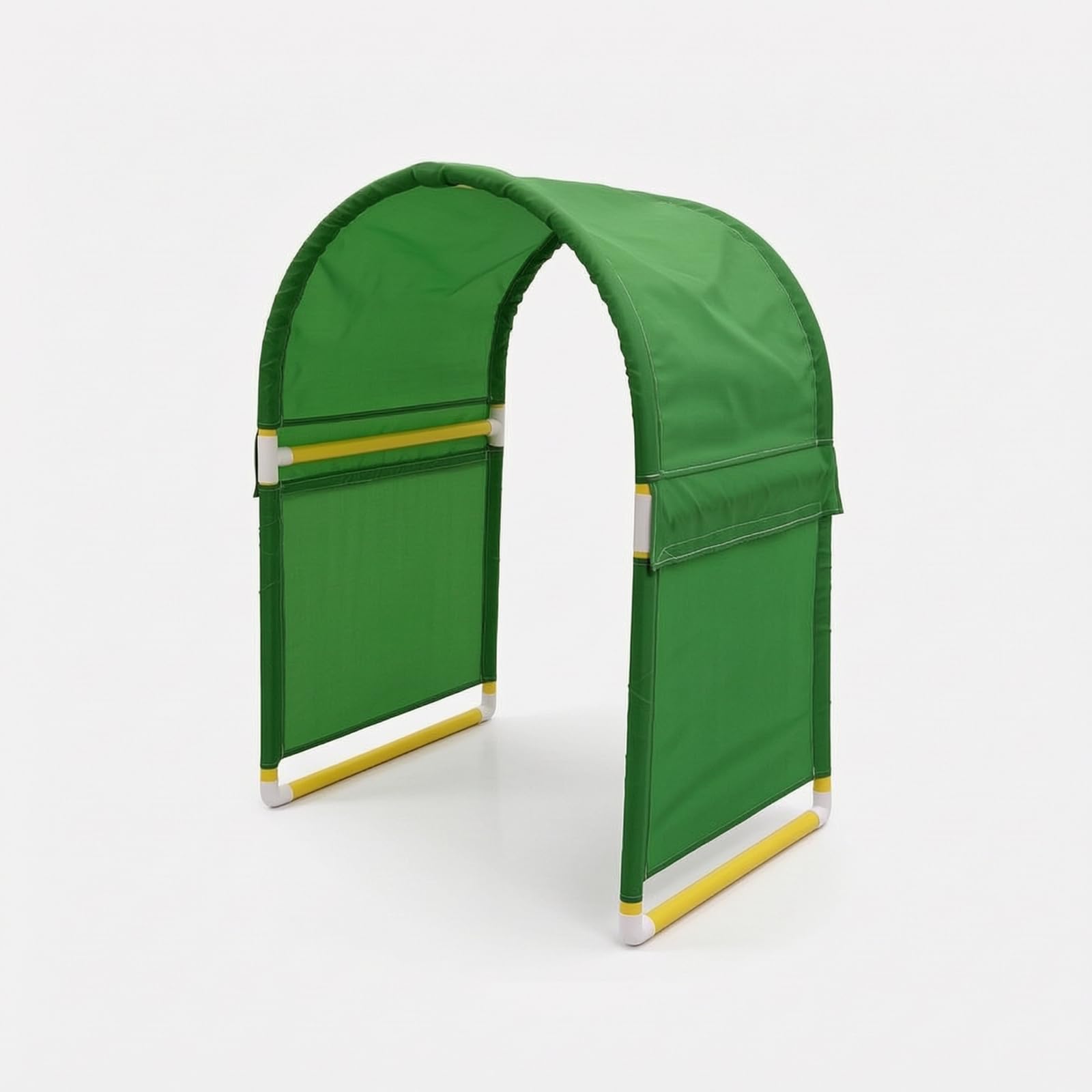 Qianly Tunnel Arco con Copertura in Tessuto Autoportante Tunnel con Struttura in PVC Motorio Giocattolo per Bambini, Verde