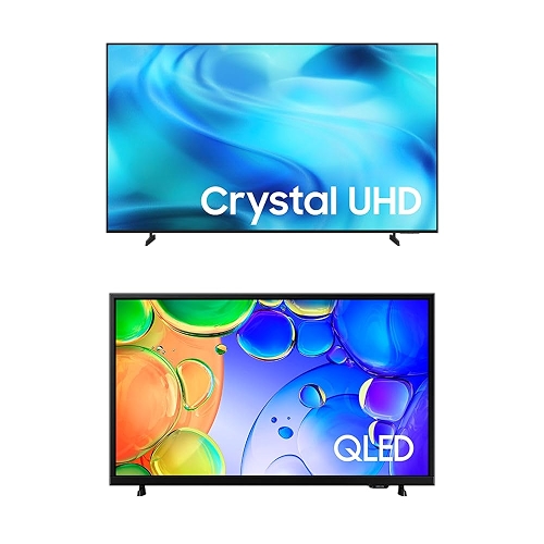 Samsung Combo Smart TV 70" Crystal UHD 4K U8000H + Samsung Smart TV 43" QLED Full HD