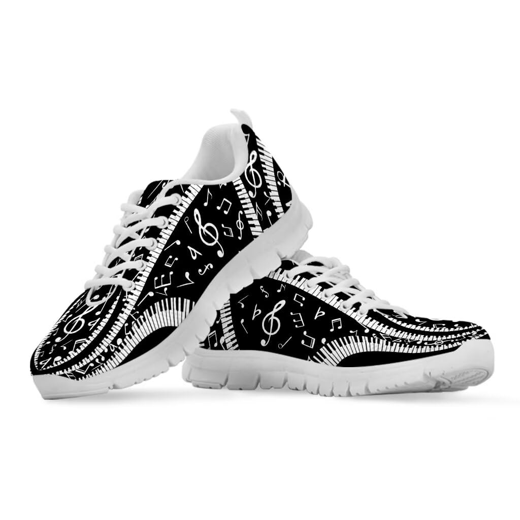 Binienty Scarpe da ginnastica da donna, con lacci, da corsa, camminata, tennis, con memory foam