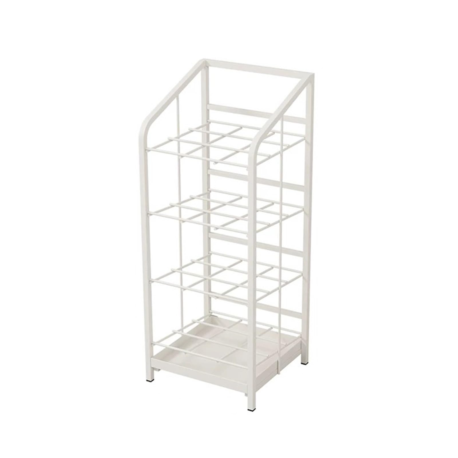 Porte-parapluies blanc 33x23.5x62 cm pour entrée de maison et bureau