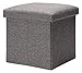 Podnóżki i otomany do przechowywania sześcianu składany podnóżek siedzisko składane przechowywanie, stołek ogrodowy / podnóżek (kolor: Szary, rozmiar: 30,8 x 30,8 x 27,7 cm)