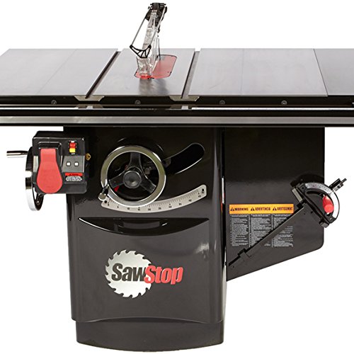 SawStop ICS73230-52 230V Three Phase 7.5 HP 17.8 Amp Industrial Cabinet Saw with 52 in. T-Glide Fence System
