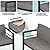 HOWSVN 4 Piece Modern Aluminum Patio Furniture Set, Outdoor Metal Seating Sets, Patio Sectional Conversation Set with Soft Cushion and Coffee Table (4 Piece Set)