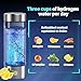 Hydrogen Water Bottle Generator 420ml – Advanced SPE PEM Technology – High-Purity Hydrogen-Rich Water Maker – 3 Minute Hydrogen Infusion – Rechargeable & Portable for Home, Office, Travel & Sports
