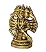 eSplanade Brass Panchmukhi Hanuman Anjaneya Pavan Putra Bajrangbali Idol Murti Moorti Statue (2.5 Inch)