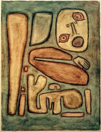 Art Tableau Angstausbruch III Paul Klee Impression Sur Toile Décoration Murale Salon 60x90cm