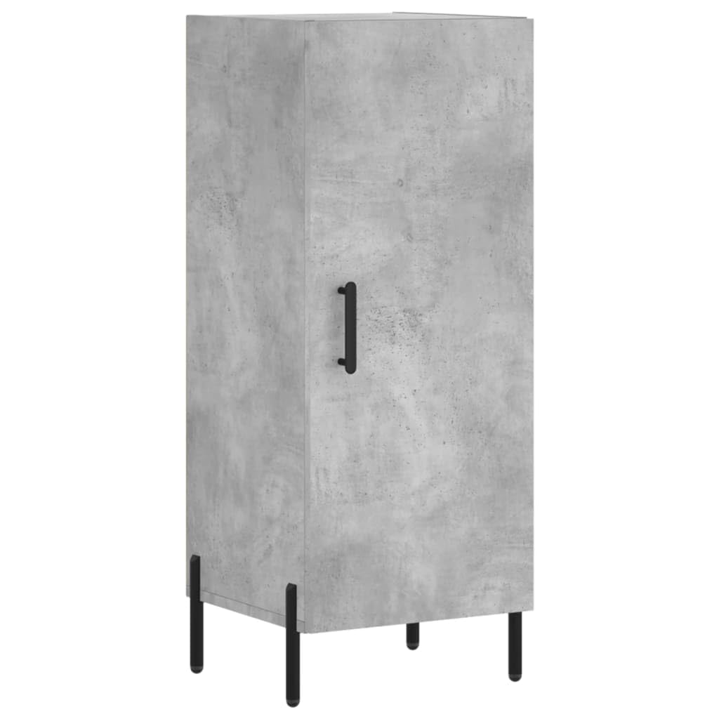 vidaXL Credenza Grigio Cemento 80x30x106 cm in Legno Multistrato