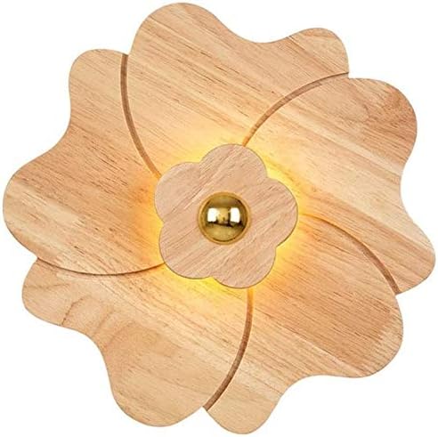 FairUo Wandlampen, Massief Hout Wandlamp Houtsnijwerk Slaapkamer Nachtkastje Wandlamp Studie Corridor Hotel Showroom Gangpad Lampen Led G9 Warm Licht Met Lichtbron/Wood