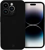 Gshield Capa Case Capinha Silicon Premium Antiderrapante com Interior em Microfibra, Proteção Contra Impressões Digitais, Arranhões, Quedas e Impactos (Preta, iPhone 14 Pro)