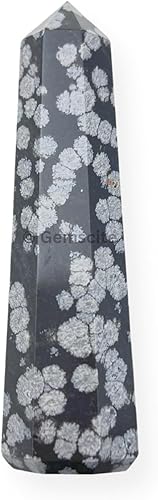 Miniatura 2 de WholesaleGemShop - Torre de obelisco de piedras preciosas de 3 pulgadas, faceta gigante, cristal de roca de Aura Rock Natural pulido Earth Wand