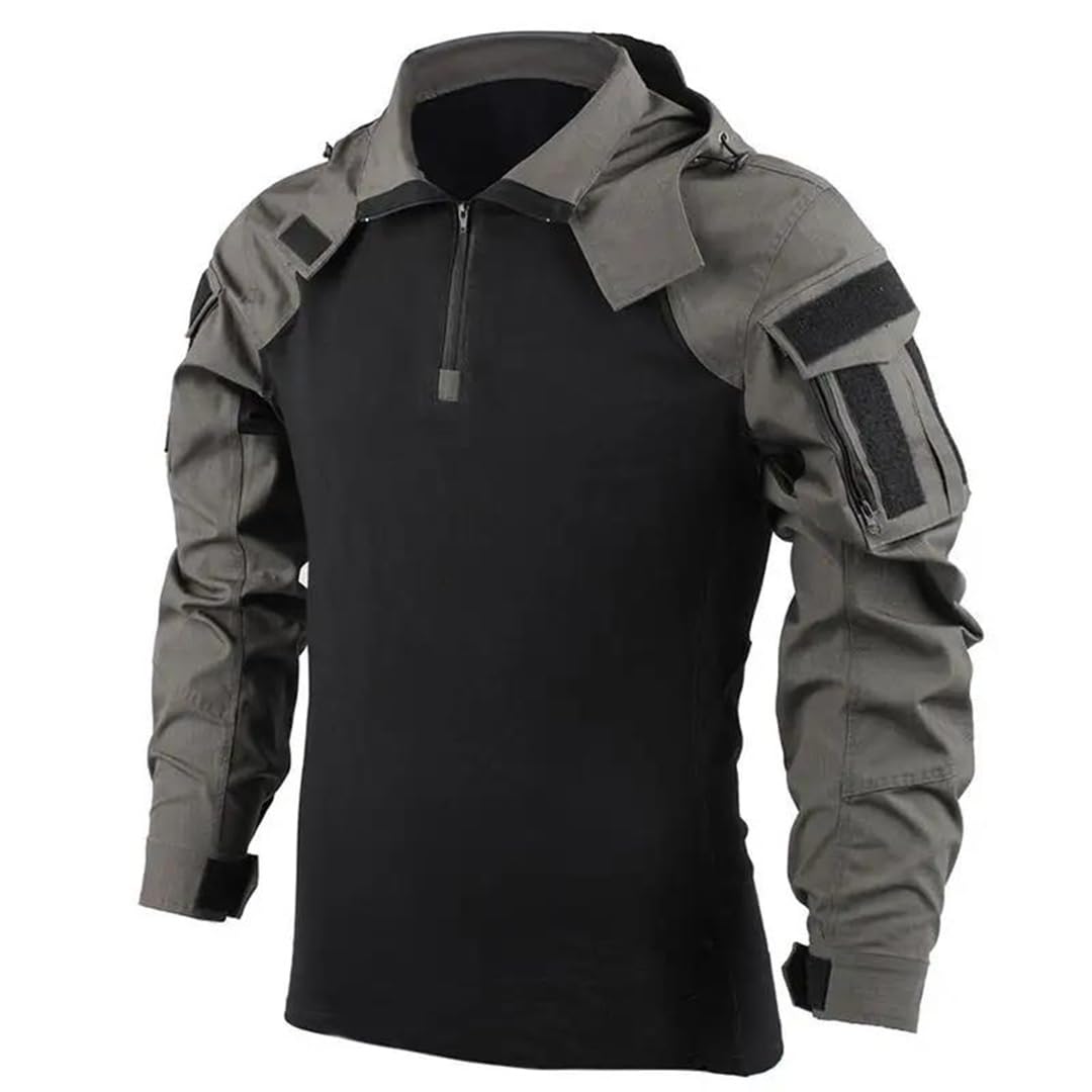 Męska kurtka bomberka taktyczna kurtka lotnicza płaszcz bojowy t-shirt taktyczny polowanie bluza z kapturem moro 1 kurtka