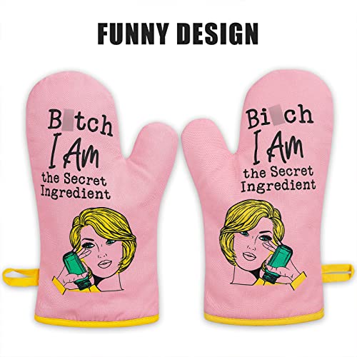 Miracu-Oven-Mitt-Funny-Kitchen-Cooking-Oven-Mitts-Pink-Kitchen-Accessories-Housewarming-Gifts-for-Women-Baker-House-Warming-Gifts-New-Home-Fun-Christmas-Birthday-Baking-Gifts-for-Women-Mom