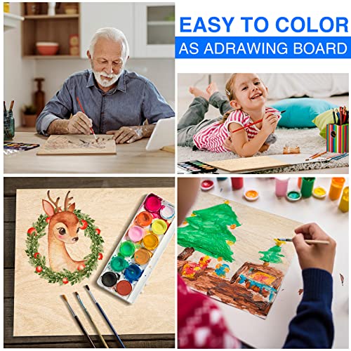 18 Pack Balsa Wood Sheets 12"X12"X1/8" For Crafts,Unfinished Wood,Basswood Craft Wood Board Perfect For Diy Ornaments And Models Drawing Painting Engraving Burning And Laser Scroll Sawing #TOP5