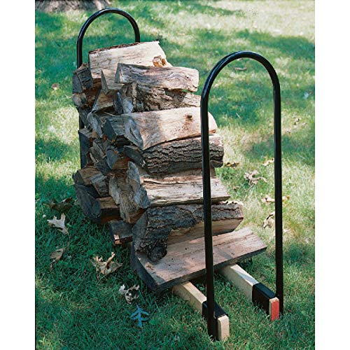 Shelter Outdoor Wood Rack for Firewood - Firewood Holder & Log Rack SLRA Adjustable Length, Outdoor Firewood Racks, Powder Coated Heavy Duty Firewood Rack, 1.25" Tubular Steel - Thumbnail 2