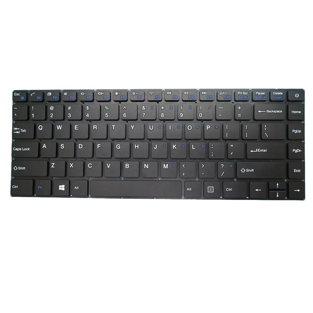 Clavier KIANO Elegance 14.2 noir sans cadre conception épurée disposition US