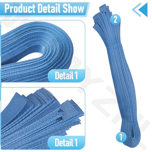 WHMYZHL Tube and Solar Cover Fastening Kit for F-eherguard Inground and Aboveground Pool Roller - Includes 24 26\" Straps, 24 Mounting Wcrews with Brackets, Solar Cover Reel Attachment Kit - Thumbnail 3
