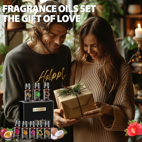 MAYJAM Juego De Aceite Perfumado De Fruta 8 X 10 Ml, Aceritas Fragantes Para Aceite Esencial Difusor - Naranja Dulce, Fresa, Mango, PiñA, Papaya, Lima, Pratano, Malacuya - imagen 7