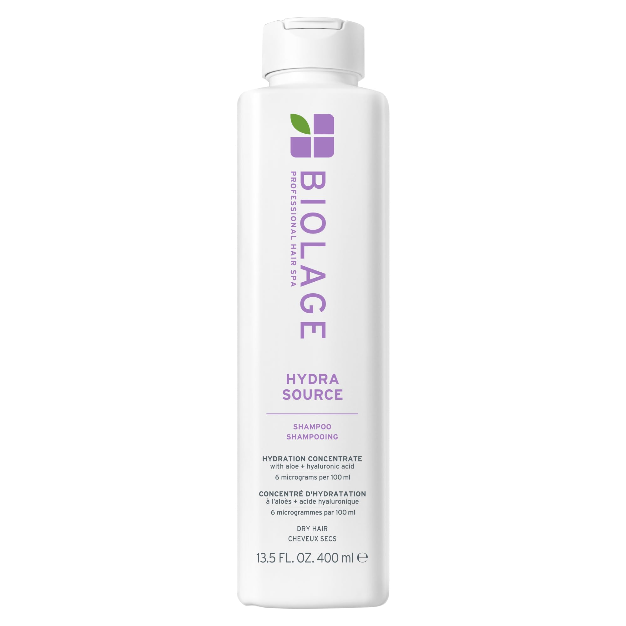 Biolage Hydra Source Shampoo, Nourishing and Moisture Boosting, For Dry Hair, Enriched With Hyaluronic Acid, 400ml