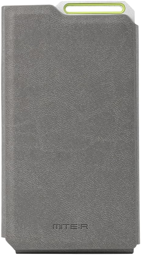 MITER Case for HiBy R4, Handmade Artificial PU Leather Cover for hibyr4 (Gray)