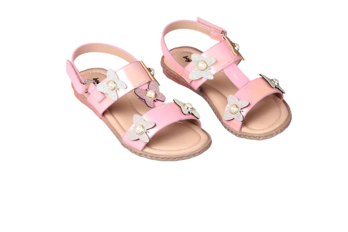 Kids Girls Velcro Casual Sandals (Pink) at ₹349 – Amazon