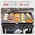 FEASTO 28" 2-Burner Propane Gas Griddle with Cart, 30,000 BTU, 458 Sq. In. Cooking Area, Outdoor Heavy-Duty Flat Top Grill with Front Grease Cup, Side Table, for Camping, Tailgating & Backyard, Black