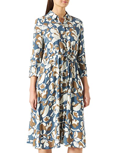 Preisvergleich Produktbild TOM TAILOR Damen Midi Blusenkleid mit Allover-Print