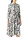 Produktbild TOM TAILOR Damen Midi Blusenkleid mit Allover-Print