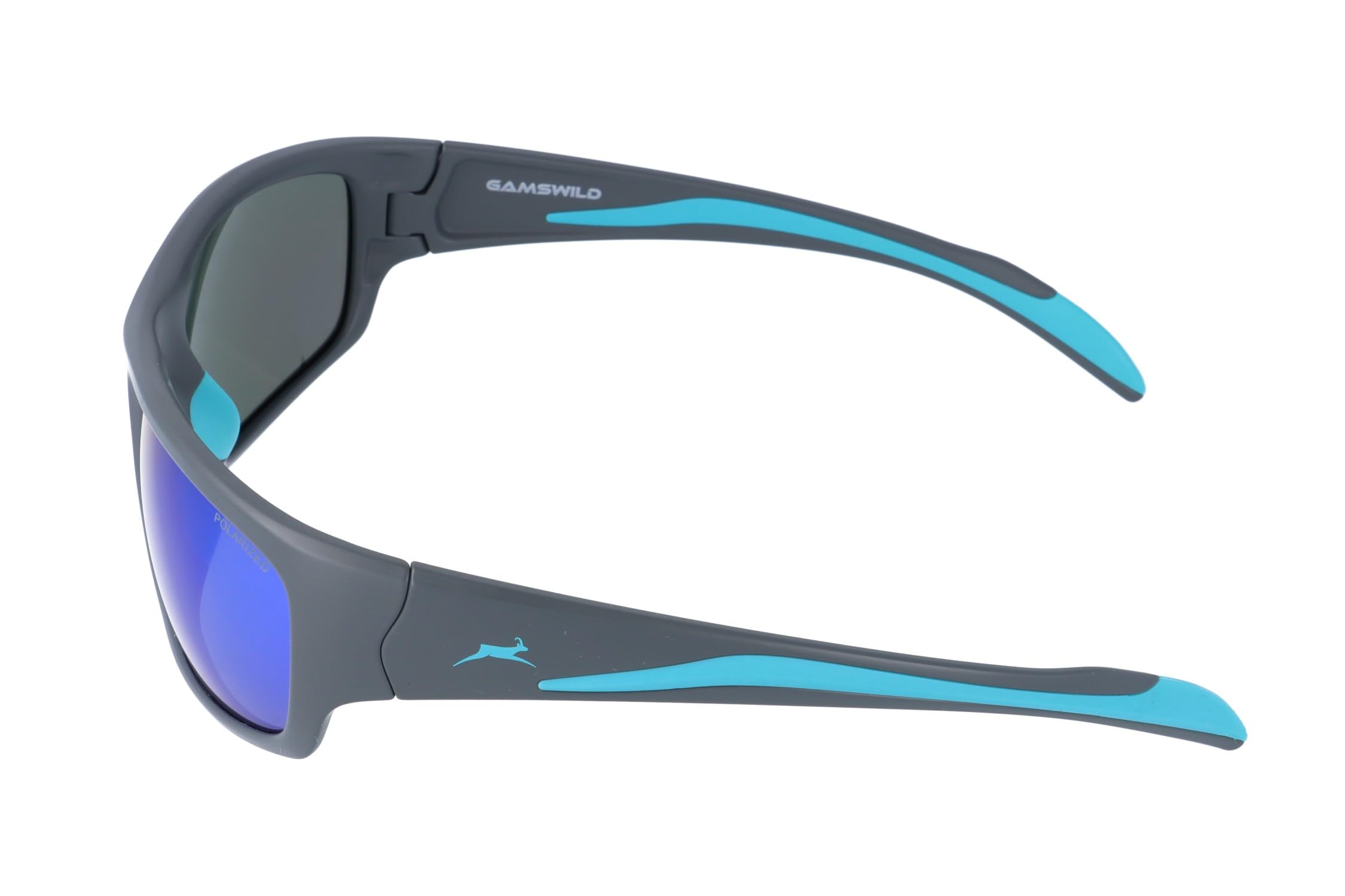 Gamswild WS4035 okulary przeciwsłoneczne z polaryzacją GAMSSTYLE okulary rowerowe okulary narciarskie okulary sportowe dla kobiet i mężczyzn unisex | szare | czarne | niebieskie |