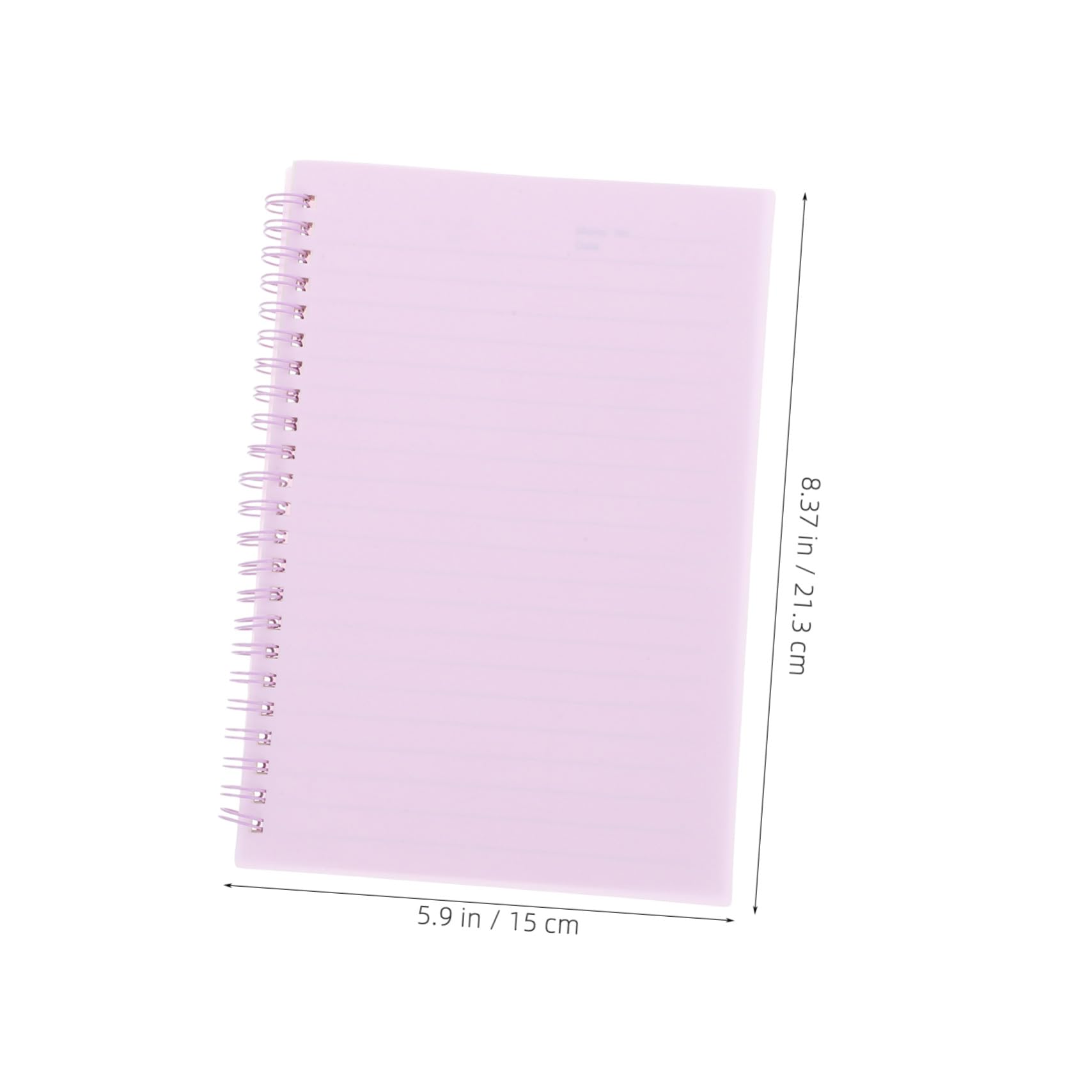 5 Stück Teiliges Spiralnotizbuch mit Liniertem Papier Farbiges Notizheft für Arbeit und Büro Robustes Spiralblock Notepad mit Glatter Oberfläche Vielseitig Einsetzbares Journal