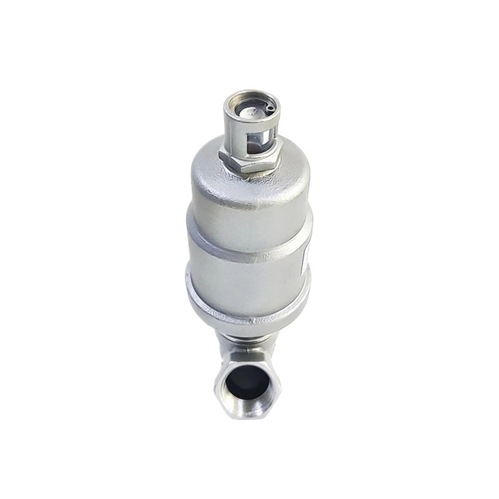 Vanne pneumatique DN10 à siège incliné 3/8 en inox double effet pour vapeur