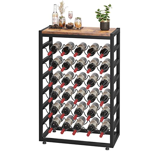 Dripex 30 Bottles Wine Rack Free Standing.