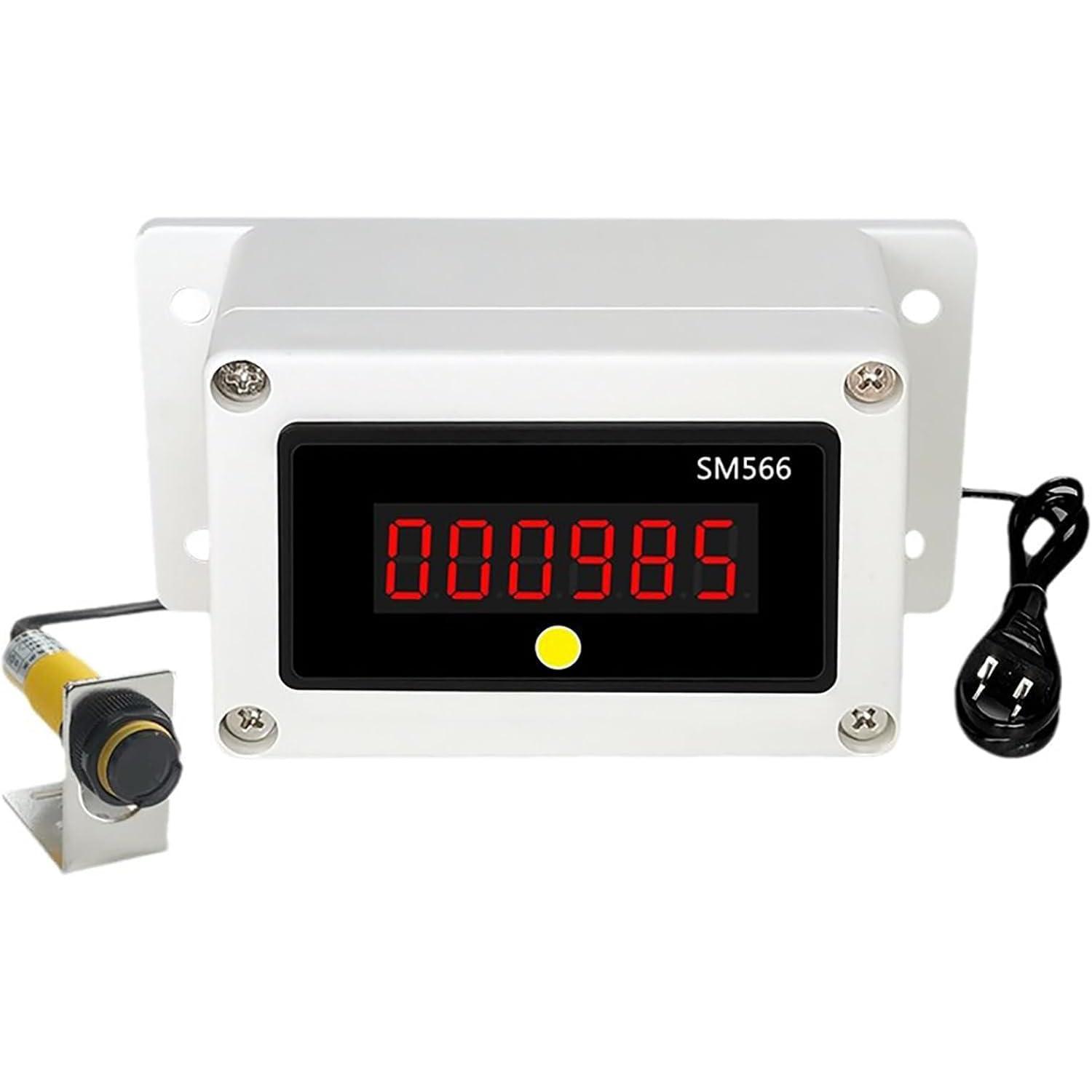 Wsexyy Digital LED Counter, Automatic Induction Counter, Induction Distance 30/70cm Optional, Count Range 0-999999, with Power-Off Memory Function, for Factories and Production Lines