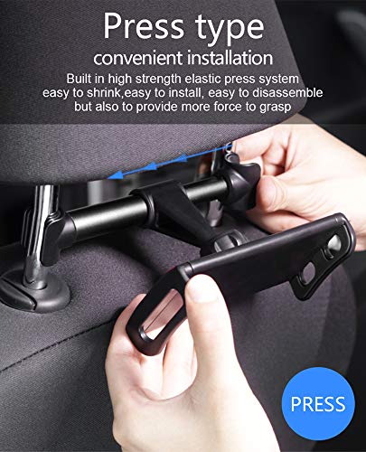 Lhjry Car Headrest Mount, [2 - Pack] Tablet Headrest Holder Compatible With Devices Such As Ipad Pro Air Mini,Tablets, Google Nexus, Switch, Other 4.7-10" Tablets And Cellphones【Upgrade 2020】 #TOP7