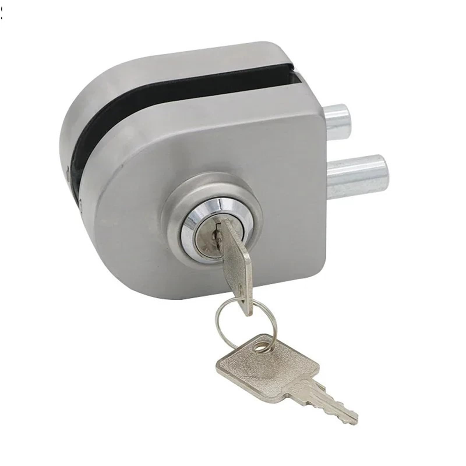 Serrure de porte en verre à clé offrant une sécurité maximale et une pose sans perçage