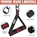 Heavy Duty Exercise Handles, Gym Cable Handles for Cable Machine Attachments, D Handle Cable Attachments, Handles for Resistance Bands, Workout Accessories, Fitness Equipment for Home Gym