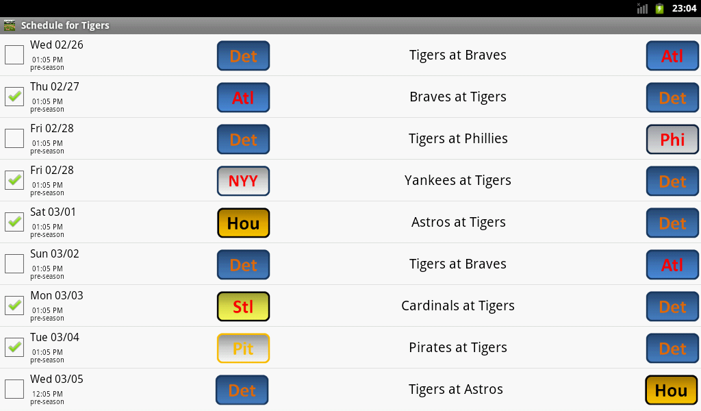 Detroit Baseball Schedule 2014 App on Amazon Appstore