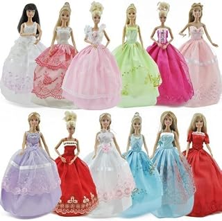 Fat-catz-copy-catz 1x Doll sized ball gown princess fairy wedding dress & 1 pair of shoes/boots
