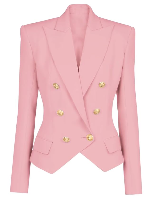 Blazers for Women Business Casual Suit Jacket Light Weight Jackets for Women Double Breasted Blazers Suit Jackets