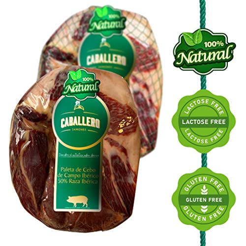 2.5 Kg Pata Negra Iberico Schinken ohne Knochen 100% natürlich - von in Dehesas aufgezogenen iberischen Schweinen aus Freilandhaltung - Jamon Iberico